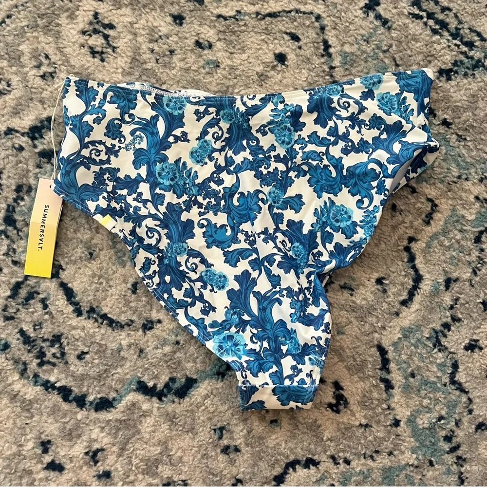 New Summersalt x Mestiza The Ruffle High Leg High Rise Bikini Bottom Size 10